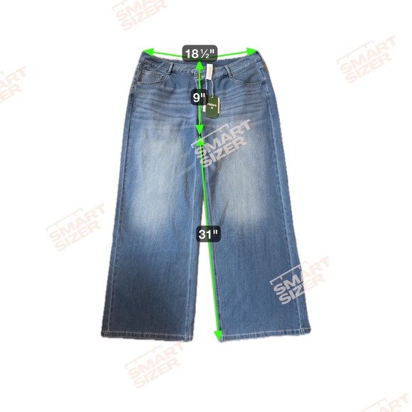 Halara Flex Denim Wide Leg Jeans Womens  XL Tall NWT Athleisure Stretch Soft - Picture 2 of 5